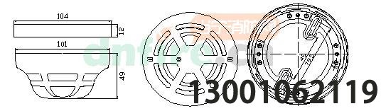 JTF-GDF/LD3200E结构与安装尺寸图