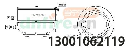 JTY-GM-LD3000EN(B)结构与安装尺寸图